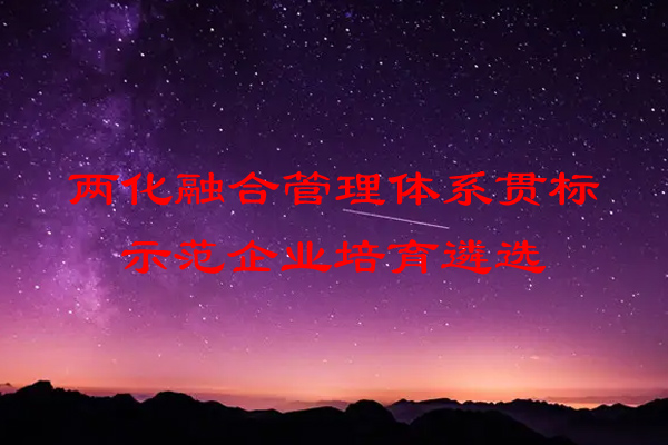 江蘇省兩化融合管理體系貫標(biāo)示范企業(yè)培育遴選