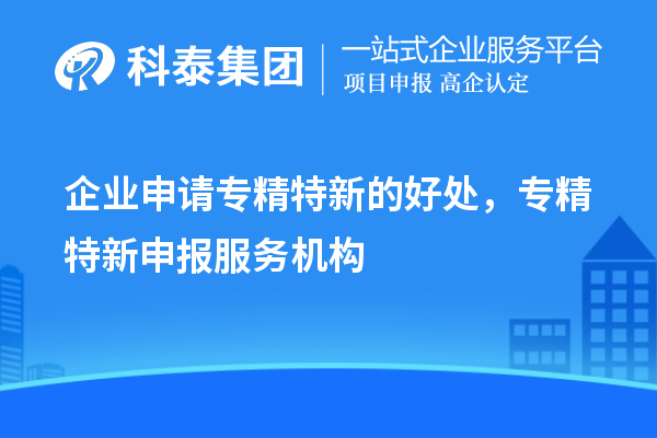 企業(yè)申請(qǐng)專精特新的好處，專精特新申報(bào)服務(wù)機(jī)構(gòu)