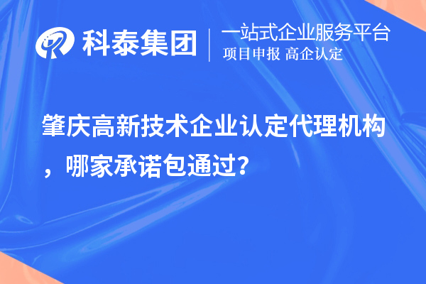 肇慶高新技術(shù)企業(yè)認(rèn)定代理機(jī)構(gòu)，哪家承諾包通過？