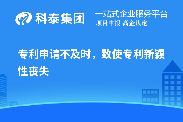 專利申請(qǐng)不及時(shí)，致使專利新穎性喪失