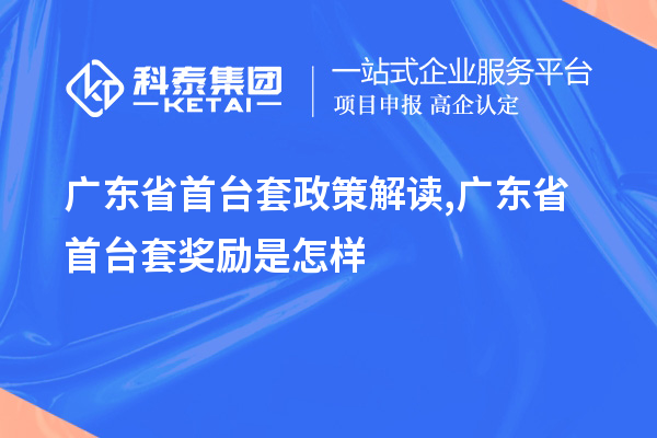 廣東省首臺(tái)套政策解讀,廣東省首臺(tái)套獎(jiǎng)勵(lì)是怎樣