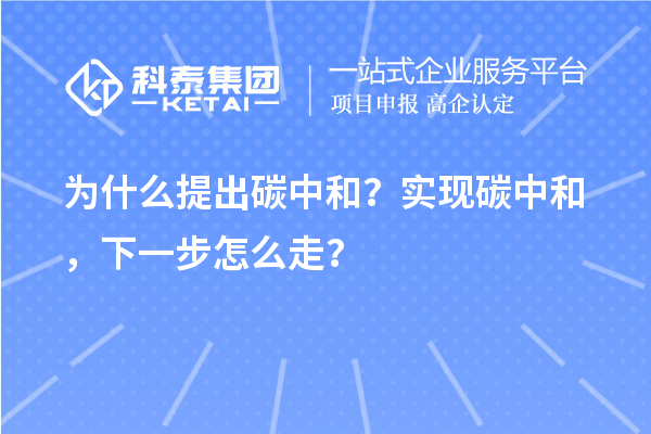 為什么提出碳中和？實現(xiàn)碳中和，下一步怎么走？