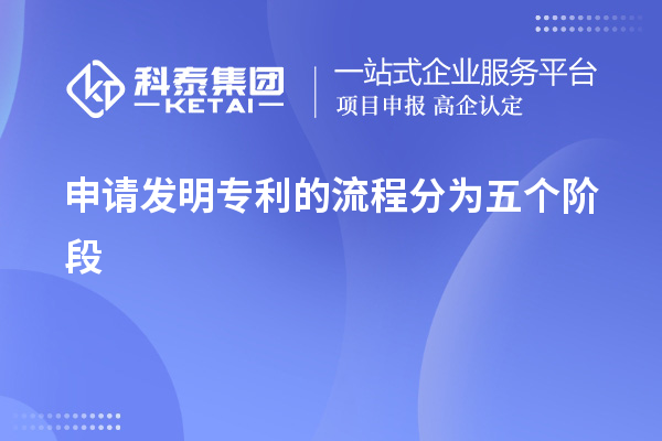 申請發(fā)明專利的流程分為五個階段