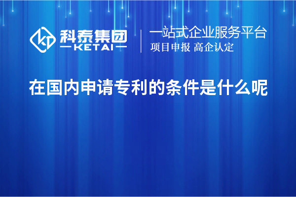 在國(guó)內(nèi)申請(qǐng)專利的條件是什么呢