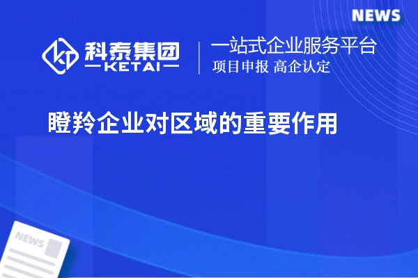 瞪羚企業(yè)對區(qū)域的重要作用