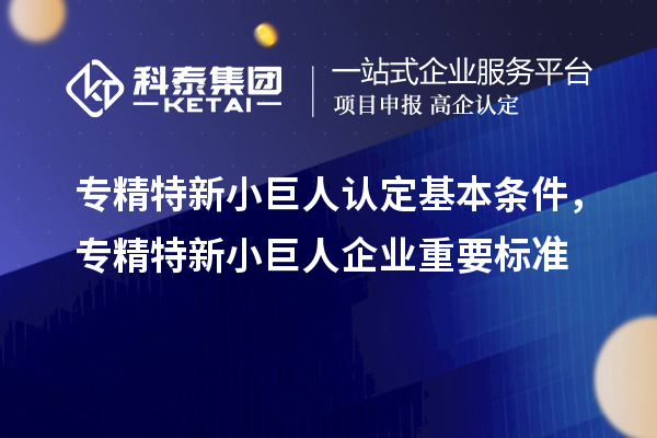 專精特新小巨人認定基本條件，專精特新小巨人企業(yè)重要標(biāo)準(zhǔn)