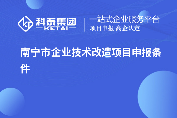 南寧市企業(yè)技術(shù)改造項目申報條件