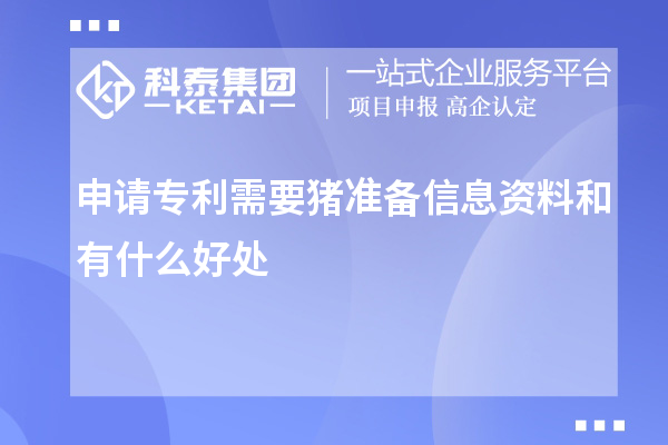 申請專利需要豬準備信息資料和有什么好處