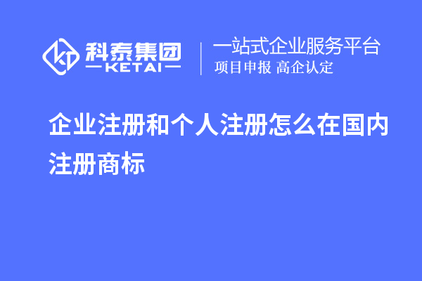 企業(yè)注冊(cè)和個(gè)人注冊(cè)怎么在國(guó)內(nèi)注冊(cè)商標(biāo)