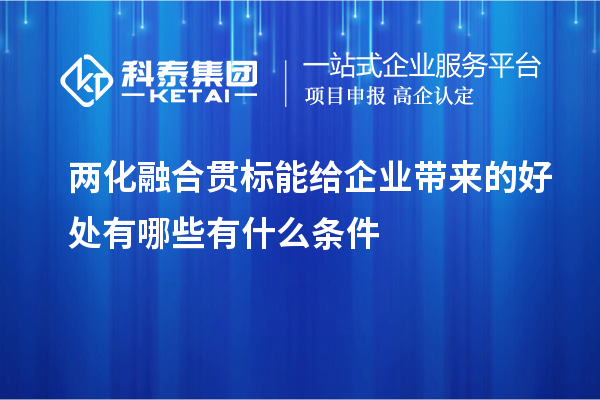 兩化融合貫標(biāo)能給企業(yè)帶來的好處有哪些有什么條件