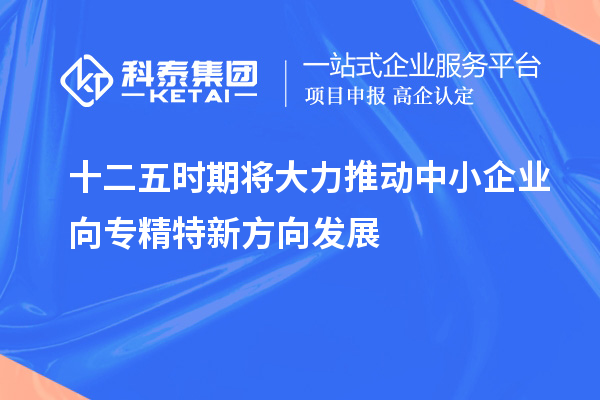 十二五時(shí)期將大力推動(dòng)中小企業(yè)向?qū)＞匦路较虬l(fā)展