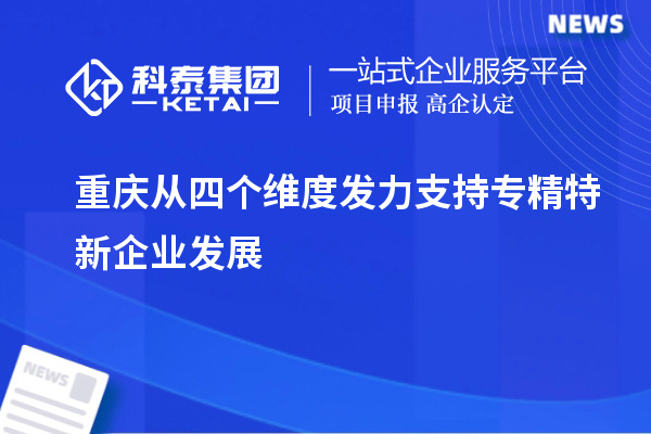 重慶從四個維度發(fā)力支持專精特新企業(yè)發(fā)展