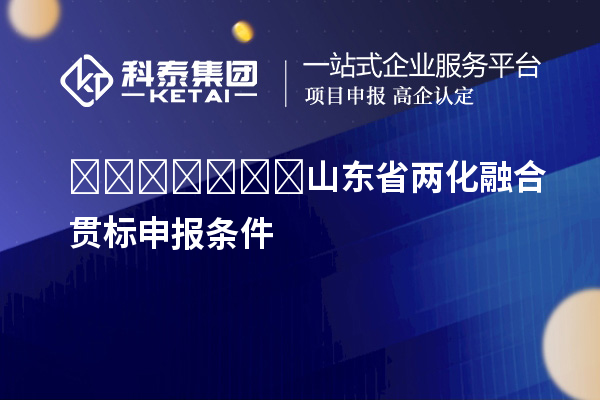 ???????山東省兩化融合貫標(biāo)申報條件