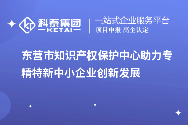 東營市知識產(chǎn)權保護中心助力專精特新中小企業(yè)創(chuàng)新發(fā)展