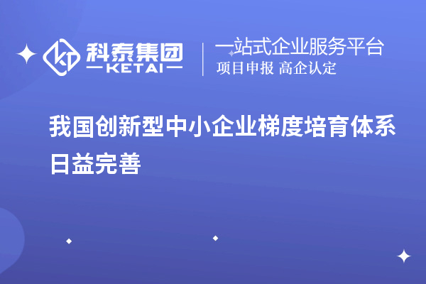 我國創(chuàng)新型中小企業(yè)梯度培育體系日益完善