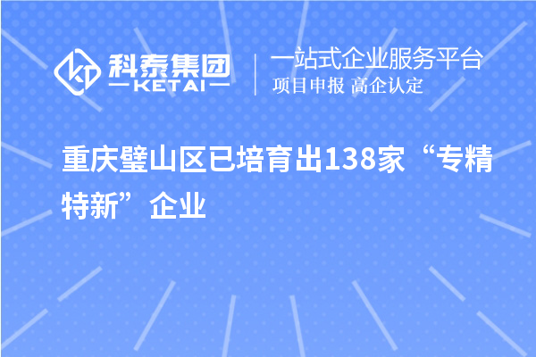 重慶璧山區(qū)已培育出138家“專精特新”企業(yè)