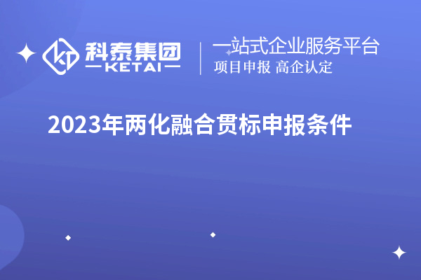 2023年兩化融合貫標(biāo)申報條件