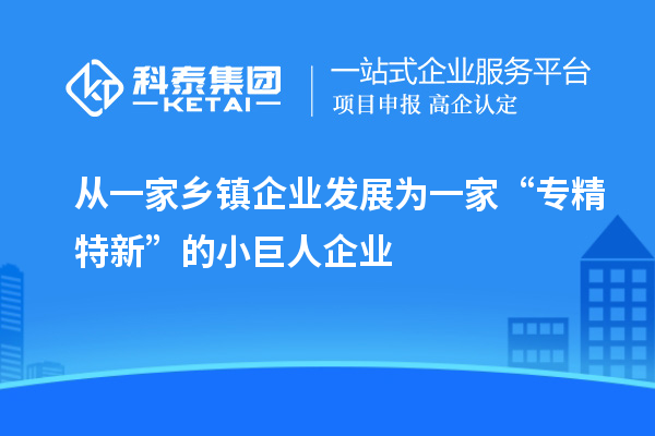 從一家鄉(xiāng)鎮(zhèn)企業(yè)發(fā)展為一家“專(zhuān)精特新”的小巨人企業(yè)