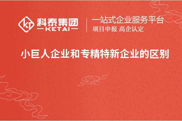 小巨人企業(yè)和專精特新企業(yè)的區(qū)別