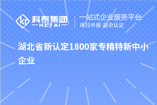 湖北省新認定1800家專精特新中小企業(yè)