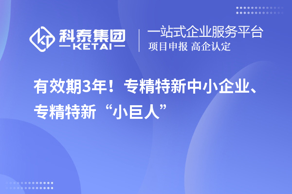 有效期3年！<a href=http://armta.com/fuwu/zhuanjingtexin.html target=_blank class=infotextkey>專精特新中小企業(yè)</a>、專精特新“小巨人”