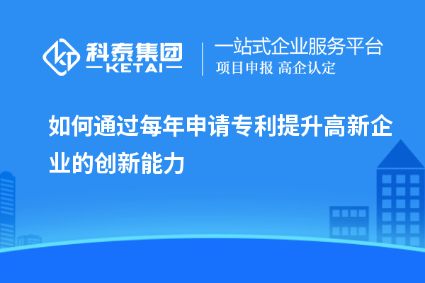 如何通過每年申請(qǐng)專利提升高新企業(yè)的創(chuàng)新能力