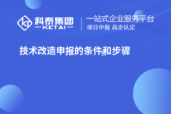 技術(shù)改造申報(bào)的條件和步驟