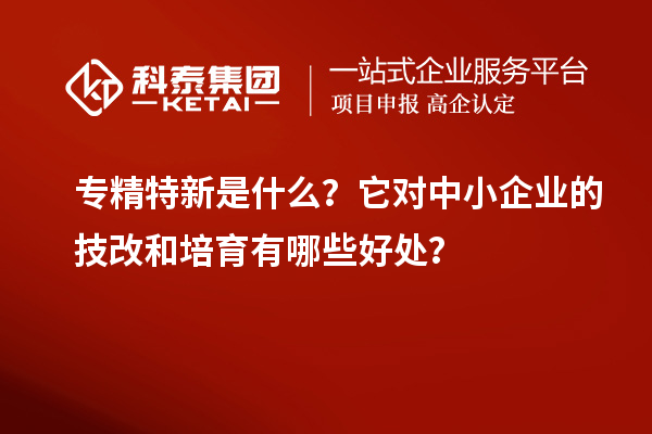 專精特新是什么？它對中小企業(yè)的<a href=http://armta.com/fuwu/jishugaizao.html target=_blank class=infotextkey>技改</a>和培育有哪些好處？