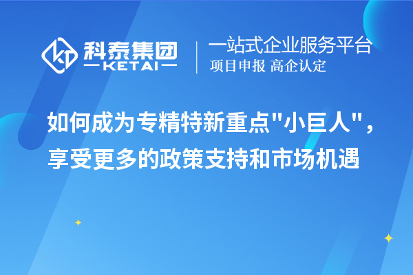 如何成為專精特新重點(diǎn)"小巨人"，享受更多的政策支持和市場(chǎng)機(jī)遇