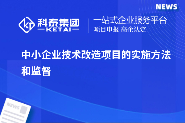 中小企業(yè)技術(shù)改造項目的實施方法和監(jiān)督