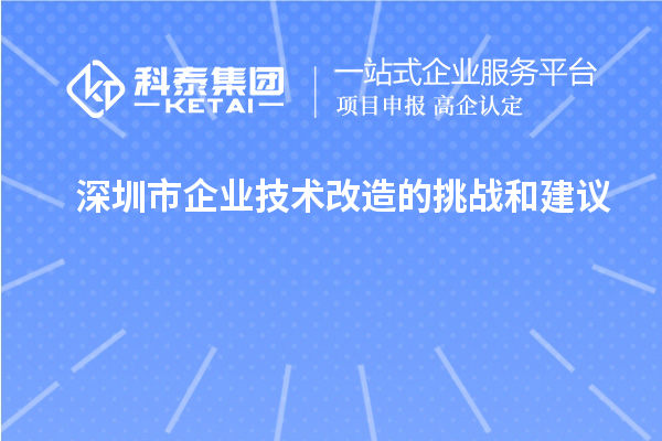 深圳市企業(yè)技術(shù)改造：面臨的挑戰(zhàn)與應(yīng)對建議