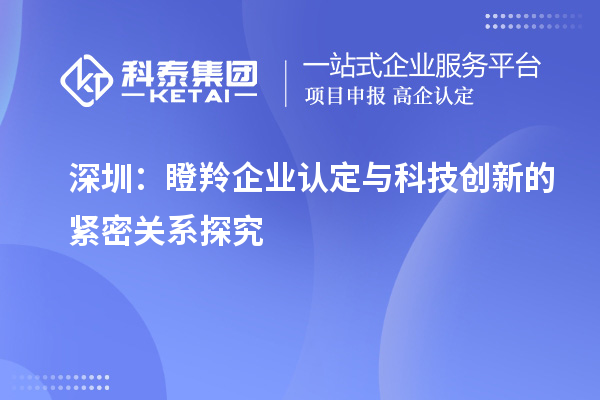 深圳：瞪羚企業(yè)認(rèn)定與科技創(chuàng)新的緊密關(guān)系探究