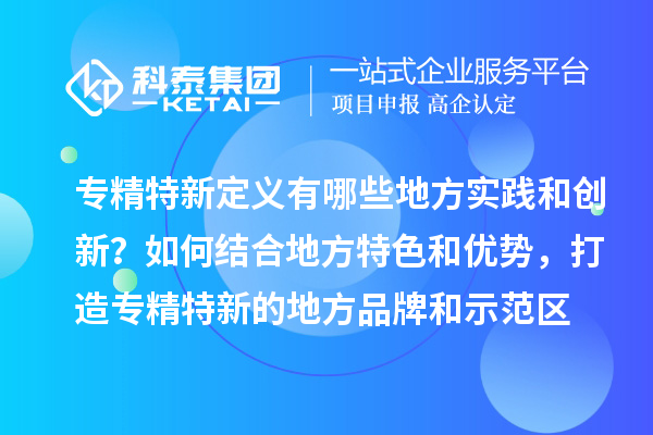 專精特新定義有哪些地方實(shí)踐和創(chuàng)新？如何結(jié)合地方特色和優(yōu)勢(shì)，打造專精特新的地方品牌和示范區(qū)