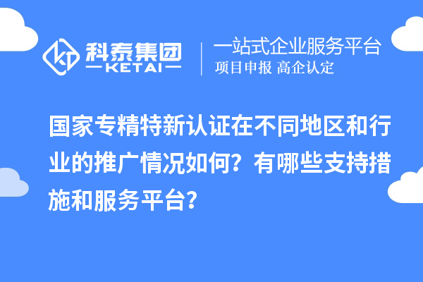 國家專精特新認證在不同地區(qū)和行業(yè)的推廣情況如何？有哪些支持措施和服務(wù)平臺？