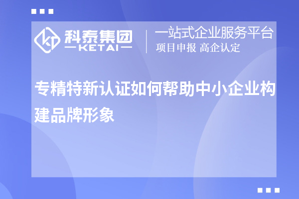 專精特新認證如何幫助中小企業(yè)構(gòu)建品牌形象