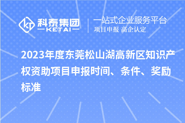 2023年度東莞松山湖高新區(qū)知識(shí)產(chǎn)權(quán)資助項(xiàng)目申報(bào)時(shí)間、條件、獎(jiǎng)勵(lì)標(biāo)準(zhǔn)