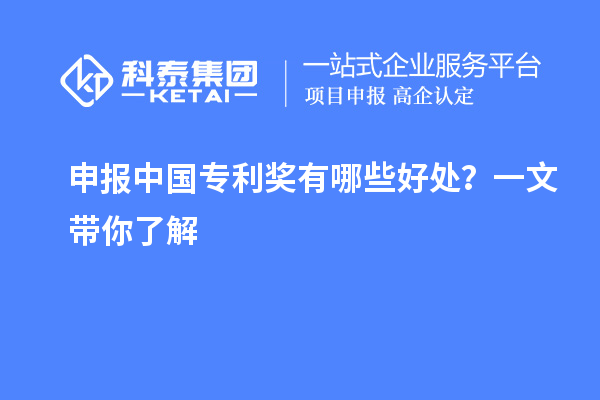 申報(bào)中國(guó)專利獎(jiǎng)有哪些好處？一文帶你了解