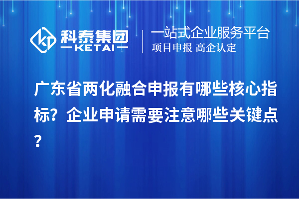 廣東省兩化融合申報(bào)有哪些核心指標(biāo)？企業(yè)申請(qǐng)需要注意哪些關(guān)鍵點(diǎn)？