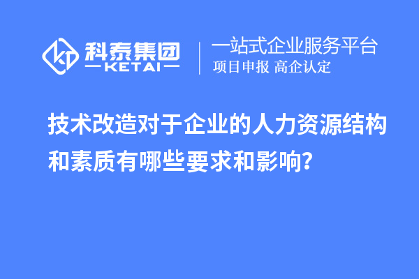 技術(shù)改造對于企業(yè)的人力資源結(jié)構(gòu)和素質(zhì)有哪些要求和影響？