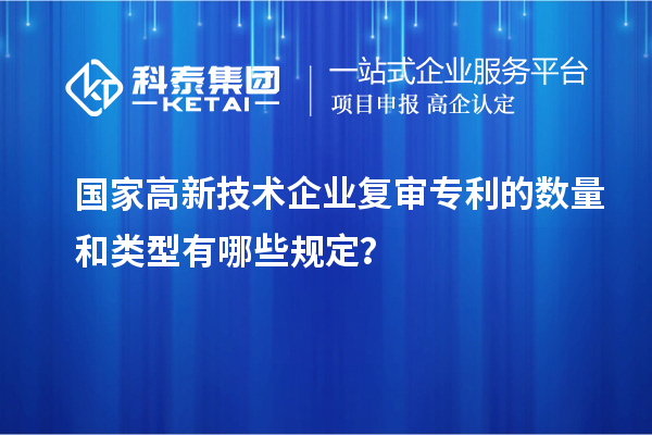 國家高新技術(shù)企業(yè)復審專利的數(shù)量和類型有哪些規(guī)定？