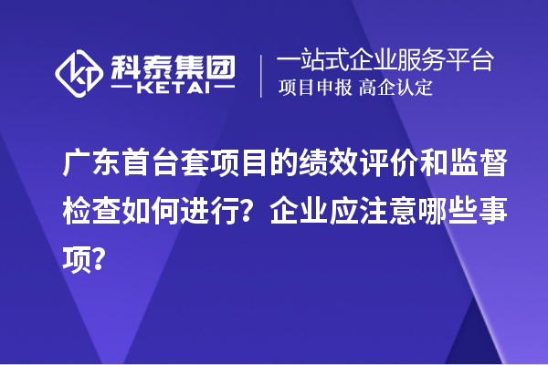 廣東首臺套項目的績效評價和監(jiān)督檢查如何進行？企業(yè)應注意哪些事項？