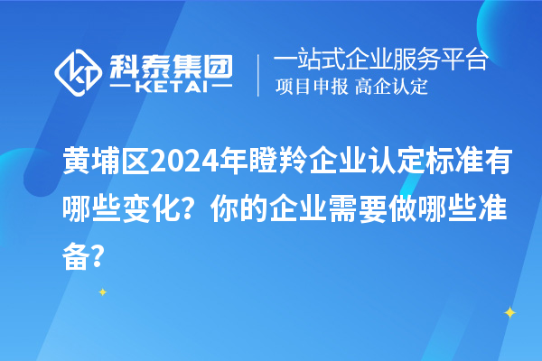 黃埔區(qū)2024年瞪羚企業(yè)認定標準有哪些變化？你的企業(yè)需要做哪些準備？