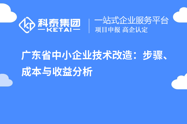 廣東省中小企業(yè)技術(shù)改造：步驟、成本與收益分析