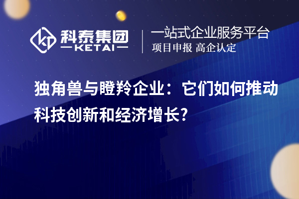 獨角獸與瞪羚企業(yè)：它們如何推動科技創(chuàng)新和經(jīng)濟增長?