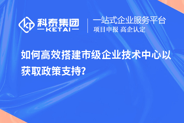 如何高效搭建市級企業(yè)技術中心以獲取政策支持？