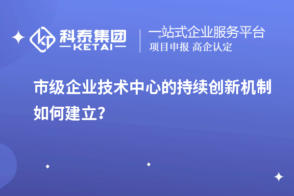 市級企業(yè)技術(shù)中心的持續(xù)創(chuàng)新機(jī)制如何建立？