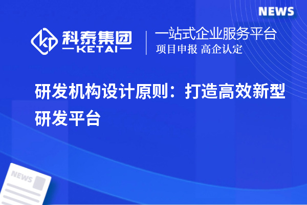 研發(fā)機(jī)構(gòu)設(shè)計(jì)原則：打造高效新型研發(fā)平臺(tái)