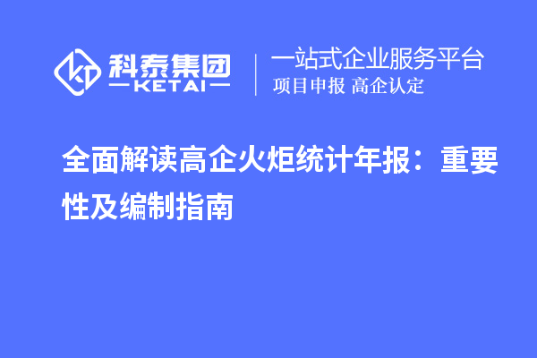 全面解讀高企火炬統(tǒng)計(jì)年報(bào)：重要性及編制指南