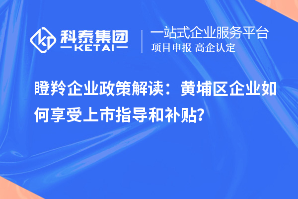 瞪羚企業(yè)政策解讀：黃埔區(qū)企業(yè)如何享受上市指導(dǎo)和補(bǔ)貼？