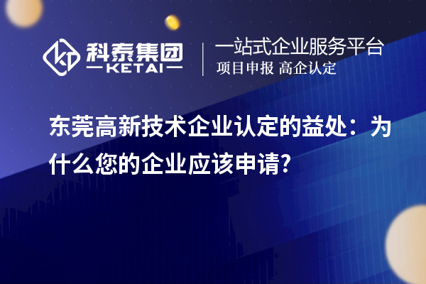 東莞高新技術企業(yè)認定的益處：為什么您的企業(yè)應該申請?